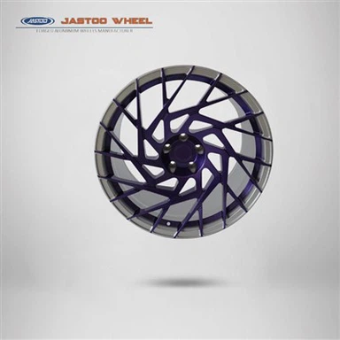 چرخ ماشین نقره ای 20 اینچی نقره ای و بنفش برای BMW