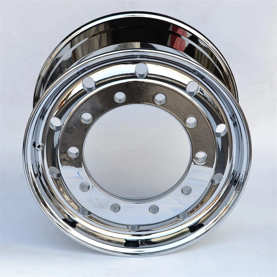 22.5×11.75 Inch Plating Aluminum Forged Truck Wheel