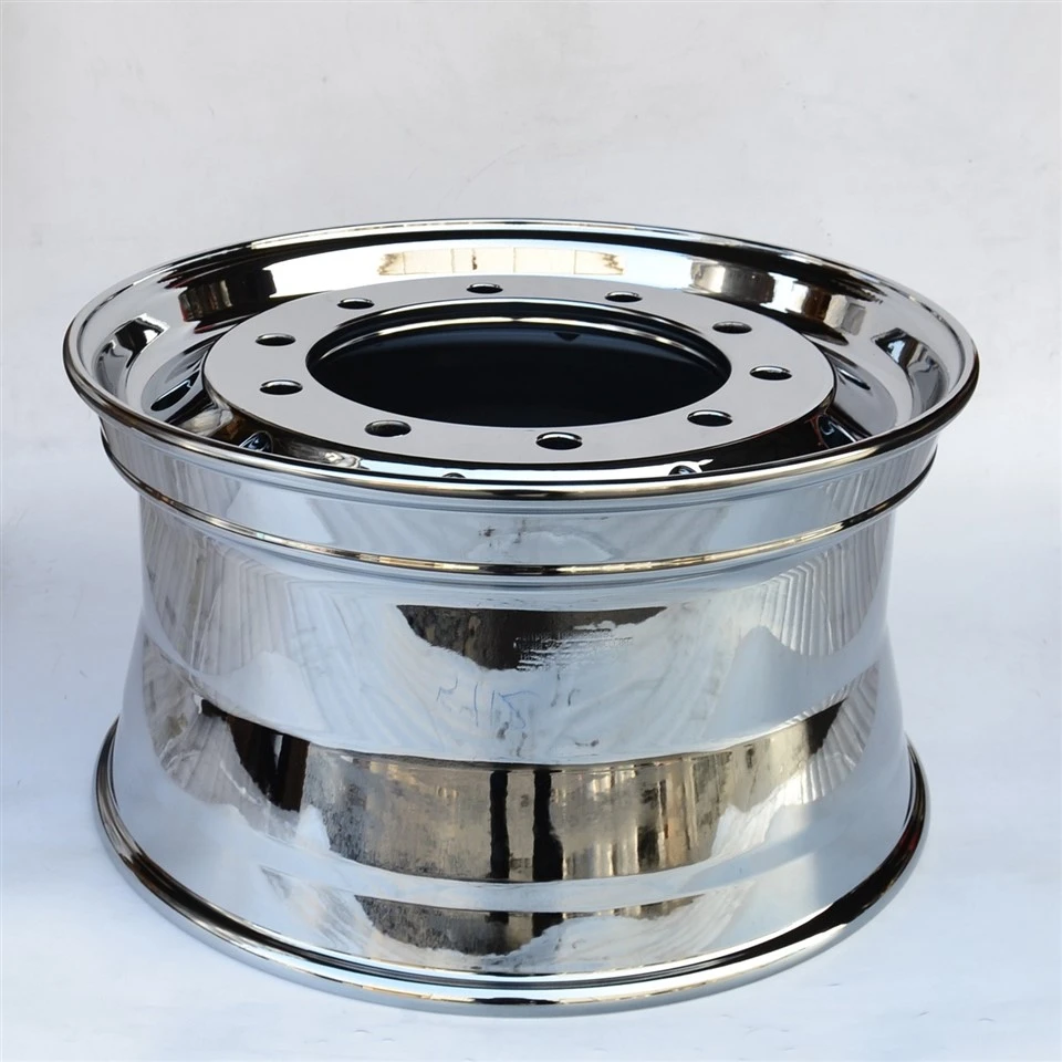 22.5×11.75 Inch Plating Aluminum Forged Truck Wheel