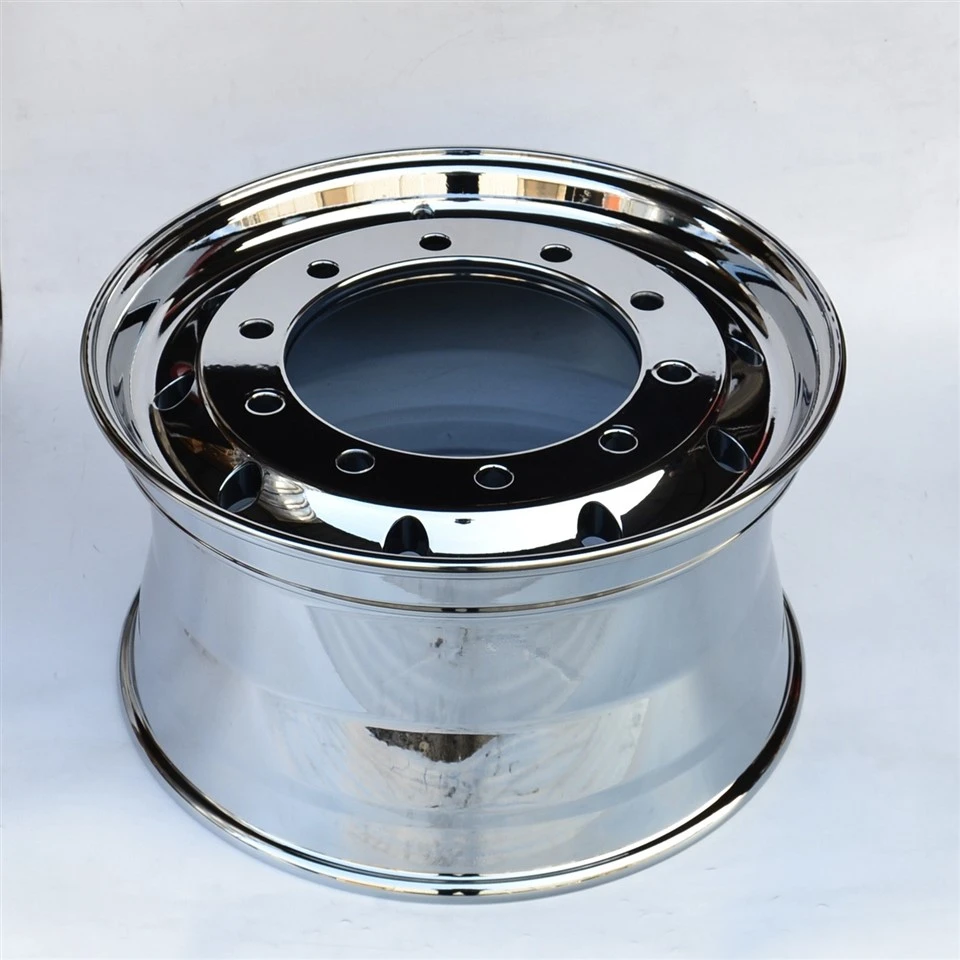 22.5×11.75 Inch Plating Aluminum Forged Truck Wheel