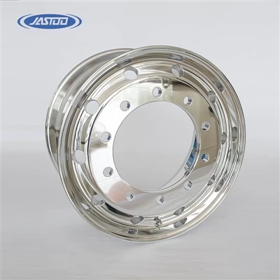 PCD 335 میلی متری آینه چرخ های صیقلی با اندازه 22.5-11.75 اینچ برای کامیون